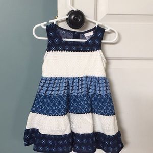 Blue & White Dress